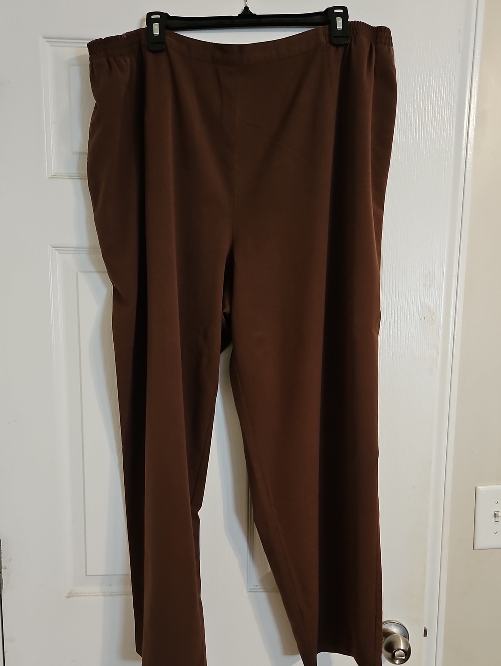 Koret Women's Brown Pull-On Straight Leg Trousers